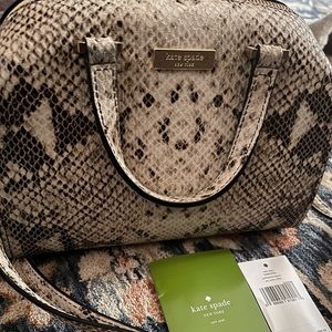 Kate Spade Mini Mira Snakeskin Handbag
